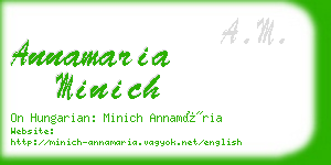 annamaria minich business card